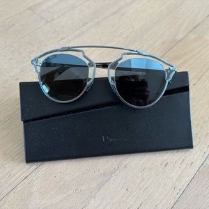 Black and silver Dior sunglasses